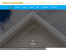 Tablet Screenshot of kellerscontracting.com
